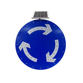 Solar LED Traffic Sign Solar Traffic Road Warning Sign LED Flashing Sign with The Material Aluminum + High Reflective Film