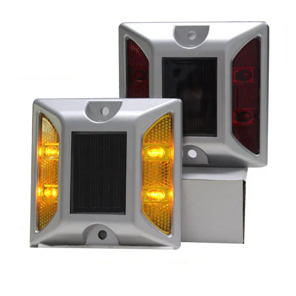 China Products Aluminium Alloy Solar LED Flashing Cat Eyes Road Stud Waterproof Outdoor Reflective Stud
