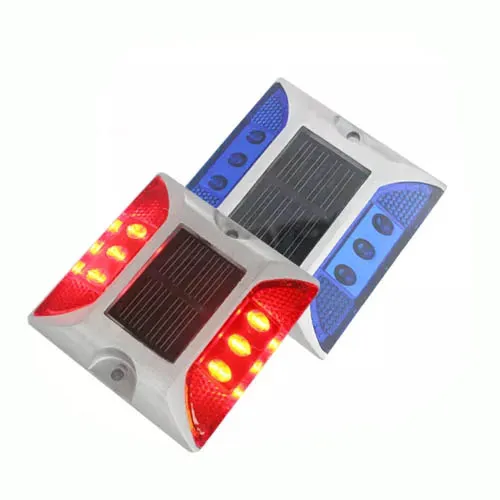 China Products Aluminium Alloy Solar LED Flashing Cat Eyes Road Stud Waterproof Outdoor Reflective Stud