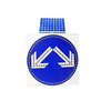 Solar LED Traffic Sign Solar Traffic Road Warning Sign LED Flashing Sign with The Material Aluminum + High Reflective Film