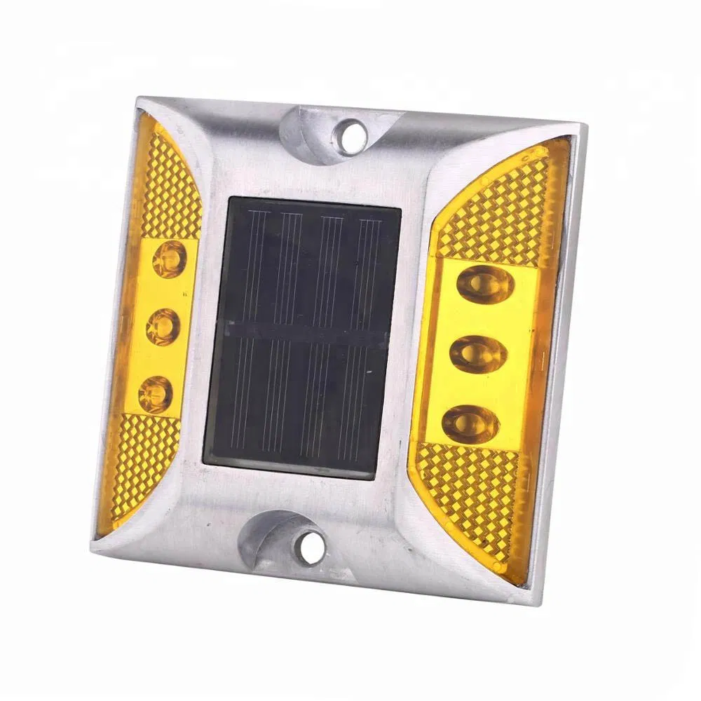 China Products Aluminium Alloy Solar LED Flashing Cat Eyes Road Stud Waterproof Outdoor Reflective Stud