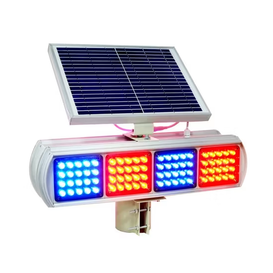 Aluminum LED Strobe Lamp Signals Warning Light Solar Road Barricade Solar Traffic