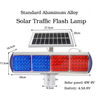 Aluminum LED Strobe Lamp Signals Warning Light Solar Road Barricade Solar Traffic